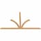 Ekena Millwork Richland Timber Gable Bracket, Western Red Cedar, 96"W x 60"H x 1 1/2"D x 3 1/2"F, 15/12 Pitch GBW096X60X0204RIC00SWR - alternate 4